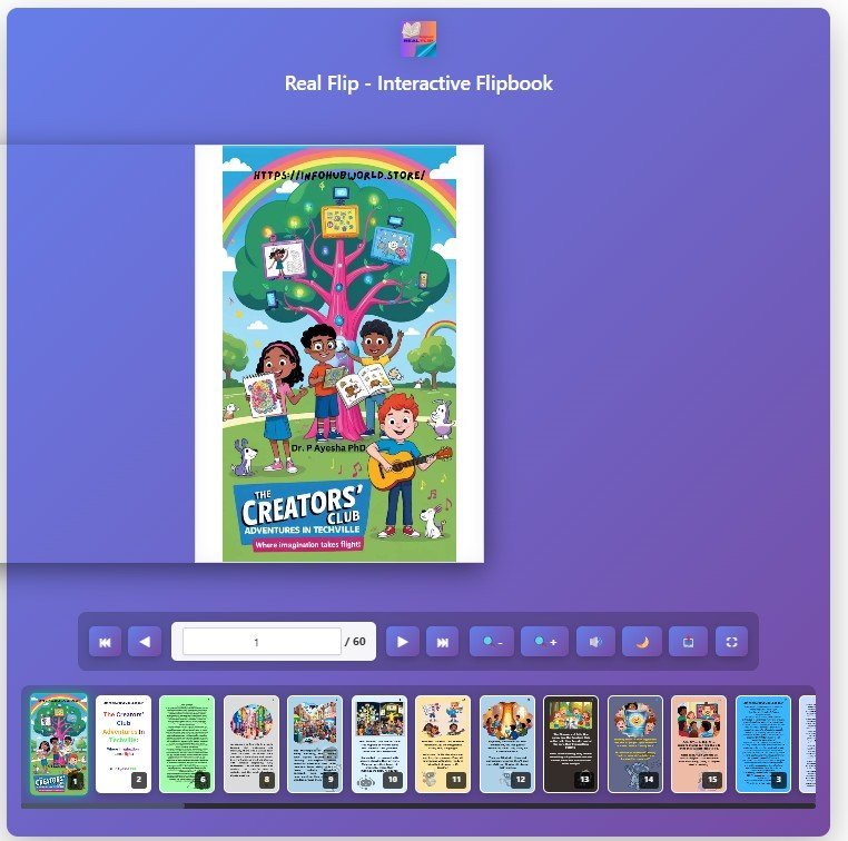 Realistic Flipbook Cover View - Ebook Hunt Online Digital Reading Experience