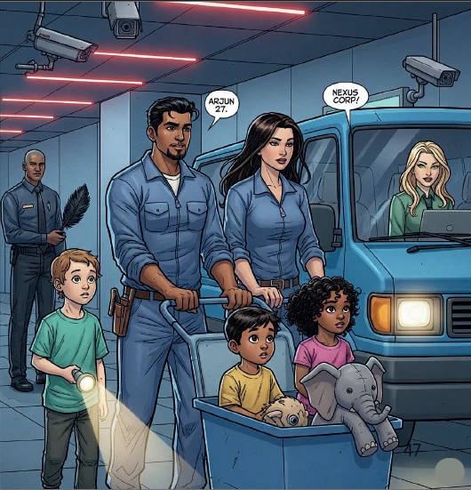 Page 47 from Threads of Destiny showing climactic moment