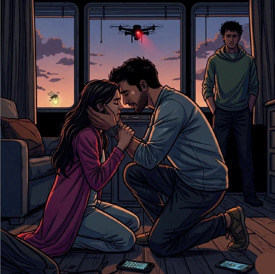 Page 37 from Threads of Destiny showing confrontation scene