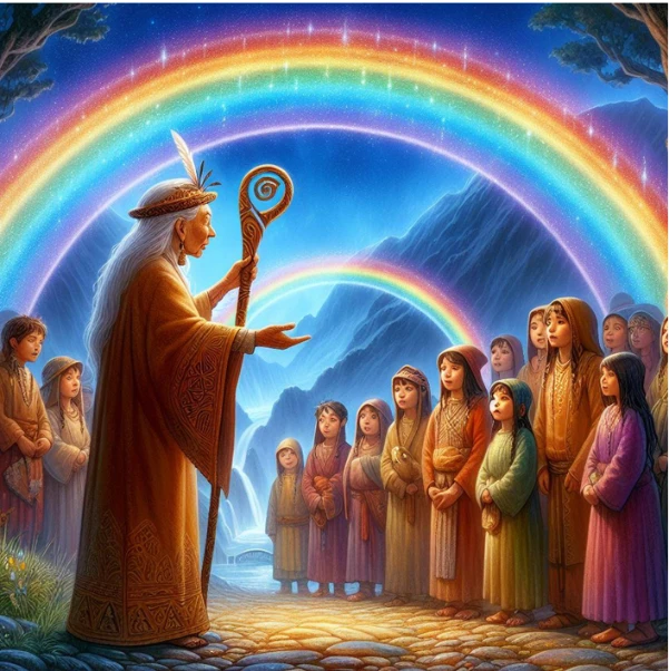 Maya's Quest Page 11 - Wise Old Owl Meeting with Wisdom and Knowledge