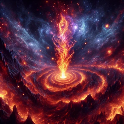 The Eternal Dance fire and water creating balance elemental creation