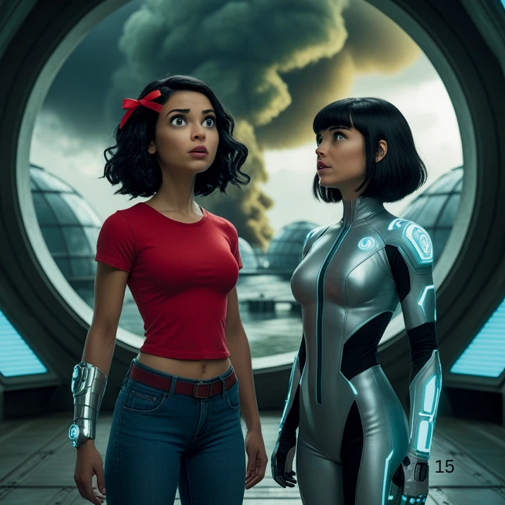 Underground city of 2080 showing environmental destruction consequences - future vision from The Echoes of Tomorrow