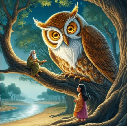 Maya's Quest Page 27 - The Guardian of Rainbow Bridge with Celestial Wings and Wisdom