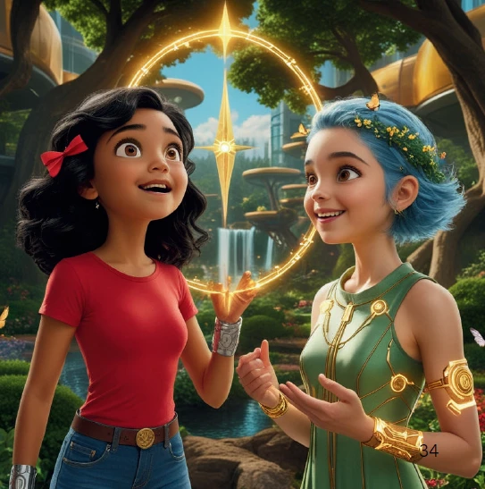 Earth Guardians environmental restoration project showing tree planting and clean energy adoption - success scene from The Echoes of Tomorrow