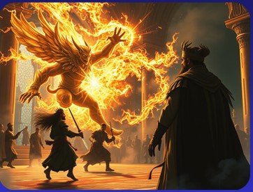 The Timekeeper from The Secret of the Talking Clock cosmic entity made of stars and gears