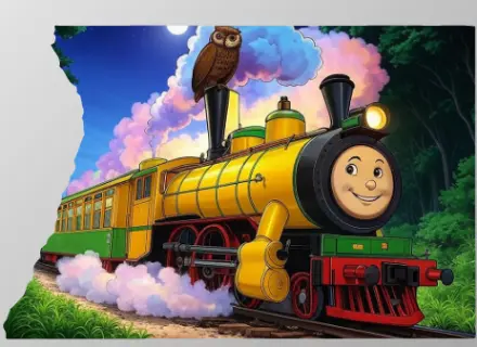 The Journey of the Hope Express Page 9 - Sunny Meadow with Singing Flowers