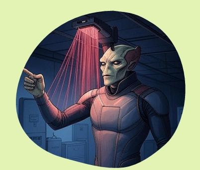 The Whispering Starship Page 11 - Virella shields Threxon from emotion-carrying spore, choosing compassion over weapons