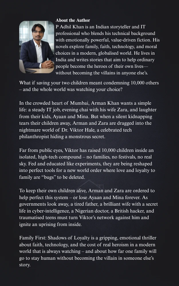 Back cover art from a domestic psychological thriller books series