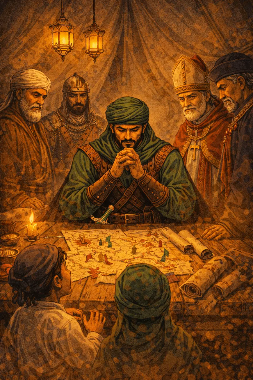 Kaarathagin warrior on horse islamic historical epic fiction