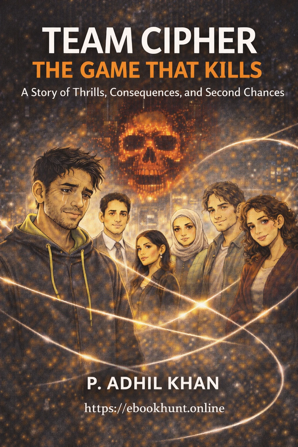 Team Cipher The Game That Kills - Cyber Thriller Novel Cover