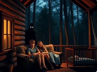 Paranormal Thriller Atmospheric Scene