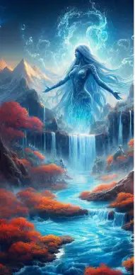 Aquara Water Elemental oceans scene from elemental fantasy free read