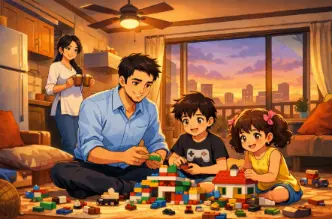 Arman and Zara Khan with their children Ayaan and Mina, Family First Shadows of Loyalty