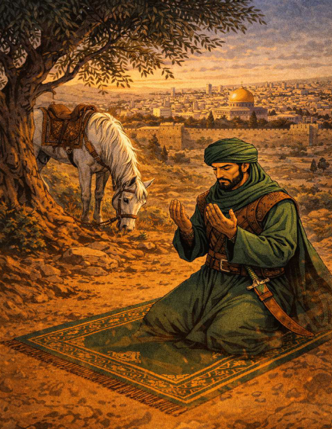 Jerusalem gates scene from a free Islamic historical fiction novel