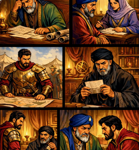 Princess Zahra advisor scene faith based political novel