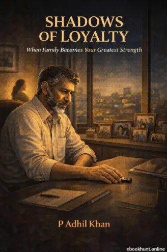 book cover of Shadows of Loyalty showing a man standing alone against a dark government building