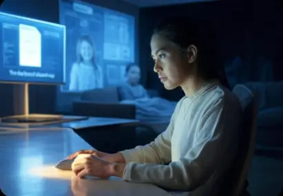 closing hologram scene from this quantum thriller