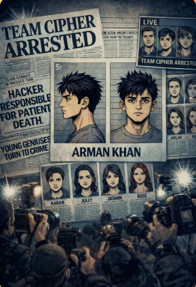 cyber thriller headline scene from free thriller books online pick Team Cipher