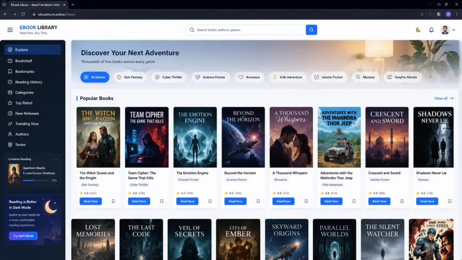 free ebook sites without ads compared to a site using a VIP chapter paywall