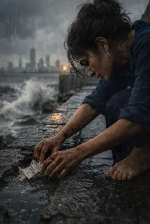 paper boats hidden in a Mumbai seawall, the story's central mystery object